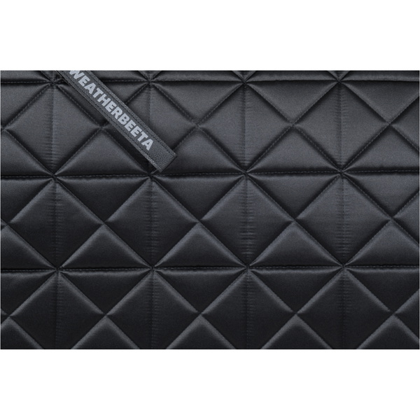 2026 WeatherBeeta Satin Luxe Air-Tec Euro Jump Shaped Saddle Pad 1030349 - Black